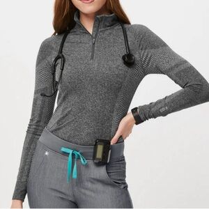 Figs Salta Quarter Zip Sweater